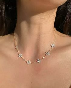 3 Ct Round Cut Simulated Diamond 14K Yellow Gold Finish Womens Flower Necklace Luxury Flower-shaped Necklace As Gift, Gold And Diamond Necklace, Gold Flower Necklace, Beautiful Diamond Necklace, Orchid Necklace, Man Made Diamonds, Women Necklace, Diamond Flower, Care Bear