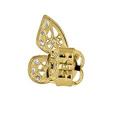 Height: 7.6mm

Width: 5.2mm

Thickness: 1.3mm



Stone material: clear cubic zirconia

Stone shape: round

Total number of CZ stones: 16

Stone setting: prong



Metal: solid 14k yellow gold

Finish: high polish Half Butterfly, Stone Material, Stone Setting, Cz Earrings, Tory Burch Miller Sandal, Butterfly Earrings, Perfect Gift For Her, Cz Stone, Stone Settings