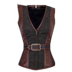 Look no further than our stunning Medieval Victoria Steampunk Gothic PU Pattern costume for your next cosplay event or gift for her. Featuring a stylish and unique design, this steampunk clothing will surely draw attention wherever it is worn. Crafted from high-quality PU leather and featuring intricate detailing, with ornamental lacing and bronze buttons running down the chest, it perfectly blends classic Victorian style and Renaissance influences. The fitted bodice and full skirt are complimen Black Steampunk Corset For Halloween, Steampunk Black Corset For Halloween, Black Steampunk Corset For Costume Party, Steampunk Costume For Cosplay In Fall, Black Steampunk Corset For Larp, Steampunk Corset For Festival, Steampunk Black Corset For Festivals, Black Steampunk Corset For Festival, Steampunk Overbust Corset For Alternative Fashion