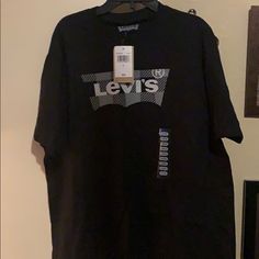 Black New Levi’s Tee Levis Shirt, Levis Men, New Black, Levi's, Tee Shirts, Mens Shirts, Man Shop, Black, Color