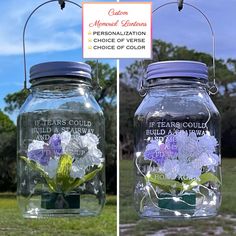 Crafts For Grave Sites, Cemetery Decorations For Mom, Gravestone Gifts, Graveyard Ideas Cemetery, Gravesite Birthday Decorations, Memorial Planter Ideas, Grave Wreaths Cemetery, Memorial Grave Decorations Diy, Grave Side Decorations Ideas