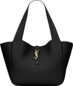 Ysl Tote Bag, Ysl Tote, Saint Laurent Tote, Black Leather Handbag, Black Leather Tote Bag, Monogram Bag, Black Leather Tote, Leather Cap, Black Leather Handbags