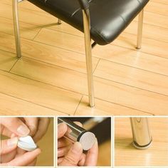 four pictures show different angles of a chair