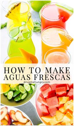 how to make agua - fresgasas with watermelon and cucumber