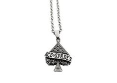 Ace Of Spades Necklace. Stainless Steel. Ace Of Spades, Thrash Metal, Steel Necklace, Pendant Necklaces, Favorite Jewelry, Necklace Etsy, Jewelry Necklace Pendant, Spain, Jewelry Necklaces