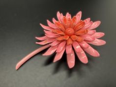 This pretty flower brooch is signed Corocraft.  It is a bright, candy pink with coral center.  It measures 2 1/2" long by 1 3/4" wide and is in lovely, vintage condition, as shown. Pretty Flower, Candy Pink, Enamel Flower, Pink Candy, Flower Brooch, Pretty Flowers, Favorite Jewelry, Brooch Pin, Brooches