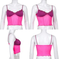 Vintage Soft Mesh Aesthetic Crop Tops JKP4469 Casual Pink Crop Top For Club, Trendy High Stretch Pink Tank Top, Pink Fitted Y2k Crop Top, Trendy Pink Club Tank Top, Fitted Y2k Pink Crop Top, Trendy Pink Tank Top For Club, Fitted Pink Y2k Crop Top, Fitted Trendy Tank Top For Alternative Fashion, Y2k Pink Crop Top For Clubbing