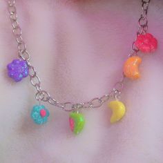 Cereal Inspired Necklaces 14.5 Inches Length is Customizable Ghosty Heaven kawaii, Polymer Clay, Handmade, Cute, Steel Chain - Etsy Playful Dangle Charms Necklace, Playful Dangle Necklaces With Charms, Playful Dangle Charm Necklace, Kawaii Multicolor Personalized Jewelry, Personalized Kawaii Multicolor Jewelry, Cute Multicolor Necklaces With Charms, Cute Multicolor Charm Necklace, Cute Multicolor Charms Necklace, Kawaii Silver Handmade Necklaces