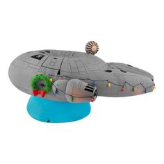 an inflatable star trek vehicle with lights on it