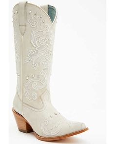 Shyanne Womens Denisse Western Boots - Snip Toe, Cream White Wedding Boots, Cowgirl Boots Wedding, Wedding Cowboy Boots, Cowboy Boots For Women, Cowgirl Look, Womens Cowgirl Boots, Boots Beige, Wedding Boots, Boot Barn