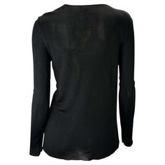 For Sale on 1stDibs - Presenting a sheer collared long sleeve Gucci top/cardigan, designed by Tom Ford. From the Spring/Summer 1997 collection and classically Tom Ford for Gucci, Fine Knit Long Sleeve Top For Evening, Fitted Fine Knit Long Sleeve Blouse, Elegant Fine Knit Fall Blouse, Fitted Long Sleeve Fine Knit Blouse, Gucci By Tom Ford, Luxury Fitted Gucci Cardigan, Black Gucci Collared Top, 90s Gucci By Tom Ford Black Dress, Elegant Gucci V-neck Cardigan