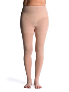 Sigvaris Women's Style Sheer Pantyhose Open Toe Tight Smoothing Short Leg Legwear, Compressive Short Leg Tights, Compressive Short Leg Solid Tights, Compressive Solid Color Short Leg Tights, Stretch Tights With Short Leg, Micro-elastic Full-length Soft-touch Hosiery, Soft Touch Micro-elastic Full-length Hosiery, Beige Smoothing Stretch Tights, Sheer High-cut Leg Bottoms