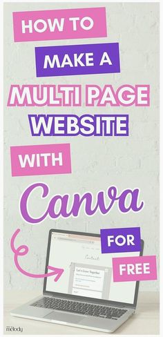 Transform your Canva Layout Ideas into a reality by learning How to Make a Multi-Page Website with Canva. This guide offers creative solutions and design strategies to build a comprehensive website that showcases your work or business across multiple pages. Discover the full potential of Canva's design tools. Find more Coach Website & Coaching Website Templates at madebymelody.co Design Strategies, Online Resume