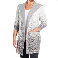 Make Your Way To And From The Yoga Studio In Easy, Effortless Style In The Calia"" By Carrie Underwood Women's Journey Hooded Duster Cardigan. This Hooded Sweater Features A Stunning Ombre Print, While The Longer Length Layers Perfectly With Your Favorite Leggings. Large Front Pockets For Your Key Essentials Add The Finishing Touch. Fit Regular Fit Hooded Cardigan Longer Length For Easy Layering Hood Offers Extra Coverage Open Front Grants Easy On-And-Off Longer Length For Easy Layering Hood Off Calia Sweater, Ombre Print, Duster Cardigan Sweater, Calia By Carrie Underwood, Calia By Carrie, Duster Cardigan, Hooded Cardigan, Carrie Underwood, Vintage Women