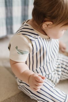 Sweet stripes and fun prints set the perfect summer mood! Made with certified organic cotton, o ur Overalls are designed to fit in all the right places and still give your little ones all the space they need to wiggle and move. Organic Cotton & Dyes Playful Organic Cotton Tops For Playtime, Playful Cotton Onesie For Playwear, Cotton Short Sleeve Sets For Playdate, Playful Organic Cotton Onesie For Playtime, Playful Cotton Onesie For Playdate, Fitted Organic Cotton Onesie For Playtime, Cute Cotton Onesie For Playtime, Playful Cotton Onesie, Short Sleeve Onesie For Summer Loungewear