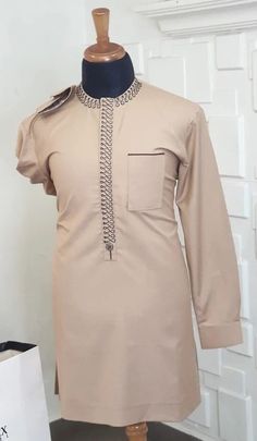 2pcs Men Sets, Cotton Fabric, Different Sizes and Colors, African Men Clothing, All Occasion, Wears, Embroidered, Top and Bottom - Etsy Nigeria Festive Designer Cotton Sets, Designer Cotton Kurta For Eid, Elegant Beige Cotton Kurta, Embroidered Cotton Thobe For Eid, Eid Embroidered Cotton Thobe, Fitted Beige Cotton Sets, Fitted Brown Cotton Sets, Beige Embroidered Cotton Sets, Beige Cotton Kurta With Dabka Detailing