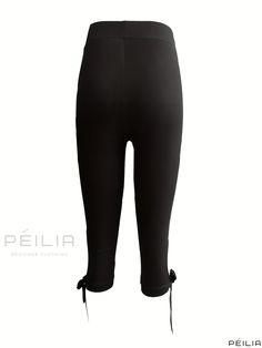 Peilia - Chic Knotted Capri Leggings: Versatile High-Waisted Style for Womens Casual Wardrobe Summer Stretch Elastane Leggings, Stretch Elastane Leggings For Summer, High Stretch Elastane Leggings For Summer, Summer Elastane Stretch Leggings, Summer Stretch Capri Leggings, Stretch Capri Length Leggings For Summer, Stretch Elastane Capris For Summer, High Waist Stretch Yoga Capris, High Waist Stretch Capris For Yoga