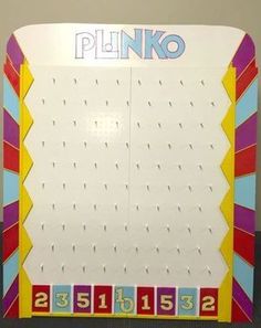 a sign that says pinko in front of a wall with numbers and letters on it