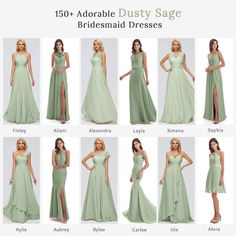 Dusty Sage Bridesmaid Dresses Dusty Sage Bridesmaid Dresses, Sage Green Bridesmaid Dresses, Sage Green Bridesmaid, Casual Bride, Bridesmaid Dresses Dusty Sage, Popular Wedding Colors, Sage Bridesmaid Dresses, Sage Green Bridesmaid Dress, Sage Green Dress