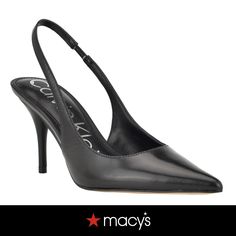 in stock Calvin Klein Woman, Slingback Pump, Black Pumps, Calvin Klein, Black Leather, Pick Up, In Store, Buy Online, Pumps