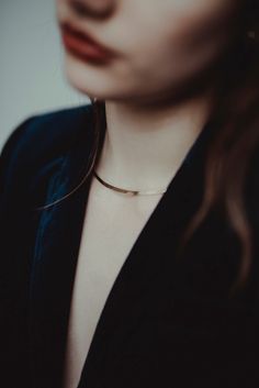 "This item is made to order and will ship after 7-10 business days. That time does not include holidays, weekends or shipping time! This item is hand-crafted and made to order by Hannah Naomi in our Portland, OR studio. This beautiful necklace is simple and elegant. I've formed a single piece of metal into a curved shape that sits at the collar bone. The metal is flattened in the front making the widest part of the necklace approximately 2mm. This necklace is approximately 5\" in diameter. This Curved Bar Necklace, Curved Bar, Collar Bone, Classic Necklace, Cross Bracelet, Choker Necklaces, Beautiful Necklace, Metal Wire, Collar Necklace