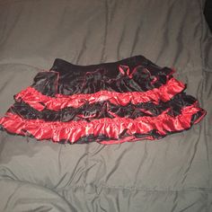 Red And Black Costume Skirt. Never Worn. Size Small. Will Ship Same Or Next Day If Purchase. Perfect To Dress Up For Halloween For A Devil Or Sugar Skull Or Whatever Ideas U May Have. Red Stretch Skirt For Costume Party, Red Ruffled Skirt For Costume Party, Red Ruffled Skirt For Night Out, Red Mini Skirt For Costume Party, Red Tiered Skirt For Costume Party, Red Stretch Skirt With Ruffles, Red Stretch Tiered Skirt, Red Stretch Ruffled Skirt Bottoms, Scene Skirts