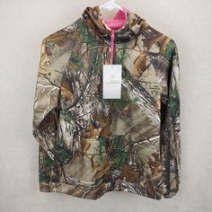 Gander Mountain Womens Brown Pink Camo Hoody Guide Series Realtree Size Small. New with tags. Length 24.5×19.5 Width. Long Sleeve Hooded Jacket For Fall Camping, Fall Camping Hooded Jacket With Long Sleeves, Fall Camping Hoodie, Pink Camo, Vest Jacket, Camo, Sweaters For Women, Women Accessories, Tags