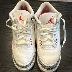 Jordan 3. Men’s Size 6 / Women’s Size 7.5 Jordan 3 Reimagined, White Cement Reimagined, White Cement, Jordan 3 Retro, Air Jordan 3 Retro, Air Jordan 3, Jordan 3, Jordans For Men, Jordan Shoes