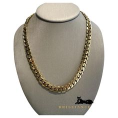 Cuban Link Chain 14k Yellow Gold 245.4 grams 0.5 inches wide 21 inches Can be polished upon request SOLID