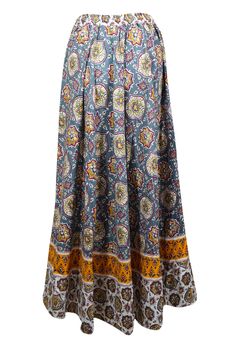 Womens Cotton Maxi Skirt, Casual Blue Floral Printed Beach Summer Flare Skirts S/M: This Beach Maxi Skirt in Blue Summer is hand-crafted with cotton floral Print, perfect for a beachy, gypsy-inspired look. The cotton fabric is lightweight and comfortable, providing a great fit for sizes S/M. Back and front same, elastic waist and adjustable drawstring.A beautiful Long skirt with floral Print in a bohemian hippie style is a must-have in your wardrobe. The cotton fabric is ideal to wear in every s Light Blue Lined Skirt For The Beach, Light Blue Skirted Cotton Bottoms, Light Blue Cotton Skirt-style Bottoms, Light Blue Cotton Skirt For Vacation, Light Blue Cotton Tiered Skirt, Light Blue Tiered Cotton Skirt, Beach Cotton Bottoms With Lined Skirt, Cotton Pleated Beach Skirt, Cotton Pleated Skirt For Vacation