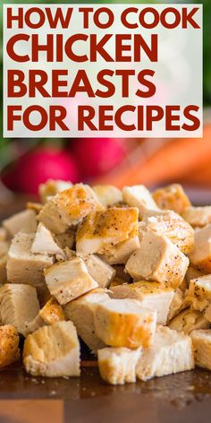 Cooked Chicken For Recipes, Healthy Way To Cook Chicken, How To Cook Chicken For Casseroles, How To Cook Plain Chicken, Good Ways To Cook Chicken, Healthiest Way To Cook Chicken, Perfect Chicken Breast Stovetop, How To Cook Cubed Chicken, Cooking Chicken For Meal Prep