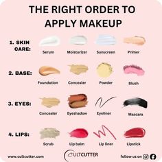 Order To Apply Makeup, Face Makeup Tutorial, Apply Makeup