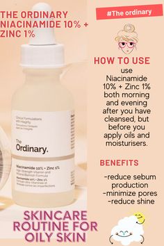 Ordinary Niacinamide, Acne Prone Skin Care, Best Acne Products, Ordinary Products, Basic Skin Care Routine, For Skin Care, Skin Care Routine Steps