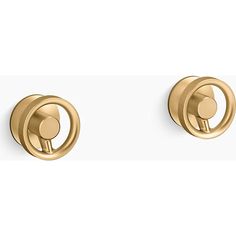 an image of a pair of gold earrings