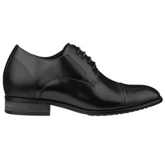 " This style runs slightly small, recommended to order half size up." The CALTO - Y1004 - 3 Inches Taller (Black) - premium leather mens lace-up oxford is a simplistic classic style with a modern twist. This dress formal shoe features a cap toe with slight micro-perforated accent. Its Goodyear welt construction is stitched together which provides an aesthetical appeal as well as durability with minimal maintenance. Handsome bespoke look and finely stitched for extra durability and style, the sof Business Casual Leather Cap Toe Shoes With Removable Insole, Masculine Cap Toe Leather Shoes With Rubber Sole, Masculine Leather Cap Toe Shoes With Rubber Sole, Derby Cap Toe Dress Shoes With Removable Insole, Cap Toe Dress Shoes With Removable Insole For Derby, Semi-formal Plain Toe Dress Shoes With Rubber Heel Cap, Business Cap Toe Dress Shoes With Removable Insole, Business Dress Shoes With Removable Insole And Cap Toe, Masculine Cap Toe Dress Shoes With Rubber Sole