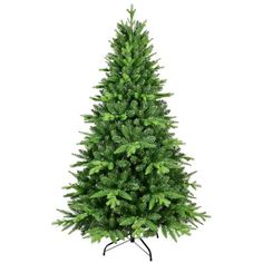 a green christmas tree on a white background