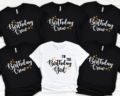 I'm The Birthday Girl Shirt, Birthday Crew T-Shirt, Birthday Party Tees, Matching Birthday Shirts, Birthday Tshirt Girl Boy Women Men Kids Youth We have designed fun, enjoyable and stylish t-shirts to make you happy with small details on Birthday Party. Don't forget to check out our other t-shirts 😊 *PRICE IS PER SHIRT, NOT AS A MATCHING SET* ❀ HOW TO ORDER T-SHIRT ❀ 1- Please Check and Review All Product Photos. 2- Select Your T-Shirt Style and T-Shirt Color from drop down menus. 3- Choose you Happy Birthday Tshirt Ideas, 53rd Birthday Ideas For Women, Birthday Tshirt Ideas Kids, Happy Birthday Family, Happy Birthday Shirts, Matching Birthday Shirts, Son Clothes, Birthday Bodysuit