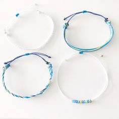 White Beaded Bracelets With Adjustable Cord For Friendship, White Beaded Bracelet With Adjustable Cord For Friendship, White Braided Bracelets For Summer Vacation, Adjustable Hypoallergenic Bracelets For Beach, Adjustable Bracelets With Colorful Beads For Vacation, Adjustable Multicolor Strand Friendship Bracelets, Adjustable Colorful Beads Bracelets For Beach Season, Adjustable Braided Bracelet With Colorful Beads, Adjustable Colorful Beads Bracelet For Beach Season