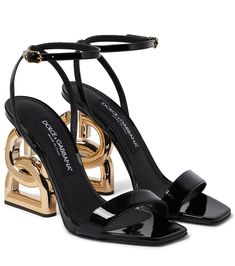 Mytheresa Shoes, Rich Clothes, Fashion Shoes Heels, Shoes Heels Classy, Strap Shoes, Patent Leather Heels, Dolce E Gabbana, Pretty Shoes, Dream Shoes