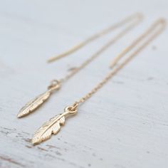 Feather Earrings,Gold threader earrings,Boho earrings,Feather Jewelry, Minimalist threader,gold earr Adjustable Gold Feather Earrings, Gold Feather Earrings As A Gift, Gold Feather Earrings For Gift, Leather Jewelry Bracelet, Gold Threader Earrings, Gold Feather Earrings, Earrings Feather, Threader Earrings Gold, Minimalist Earrings Gold