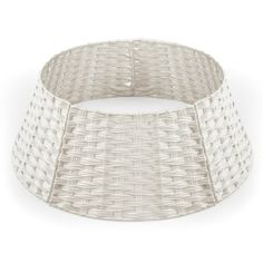 a white wicker bracelet on a white background