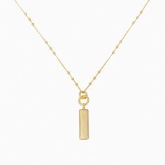 Gold Plated Chain Necklace With Rectangular Pendant, Gold Plated Delicate Chain Necklace With Rectangular Pendant, Trendy Gold Ball Chain Necklace, Trendy Gold Rectangular Pendant Necklace, Trendy Rectangular Gold Chain Necklaces, Trendy Rectangular Gold Chain Necklace, Yellow Gold Chain Necklace With Rectangular Pendant, Chic Gold Necklace With Square Pendant, Chic Everyday Necklace With Rectangular Pendant