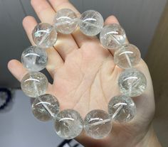 Material:Rock Quartz beads size :Approx 19mm   quantity: one strand  6mm approx 29 pcs one strands 7mm approx25 pcs one strands 8mm approx 22 pcs one strands 9mm approx 21pcs one strands 10mm approx 19 pcs one strands 11mm approx 18pcs one strands 12mm approx 16 pcs one strands 13mm approx 16 pcs one strands 14mm approx 15 pcs one strands 15mm approx 14pcs one strands 16mm approx 14 pcs one strands 17mm approx 13pcs one strands 18mm approx 13pcs one strands 19mm approx 12pcs one strands 20mm app Clear Crystal Bracelet With 8mm Round Beads, Clear Crystal Bracelet With 8mm Beads, Gift Crystal Bracelet With Spacer Beads, 8mm Round Beads Crystals For Jewelry Making, 8mm Round Beads For Jewelry Making, Handmade Clear Beaded Bracelets With Round Beads, Handmade Clear Beaded Bracelets, Handmade Clear Round Beaded Bracelets, Clear Round Beads Crystals As Gifts