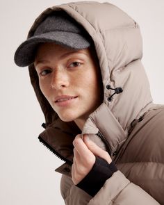 The perfect jacket for your cold-weather adventures is here: our Responsible Down Cropped Puffer Jacket. You'll be warm all winter long in even the coldest of climates, and the water-repellent and wind-resistant fabric make this jacket perfect for any winter activity. Plus, our down products are sourced responsibly to ensure best practices in animal welfare. Meet your new winter wardrobe staple for years to come.  | Quince | Women's Responsible Down Cropped Puffer Jacket in Stone Taupe, Size XS, Winter Outdoor Outerwear With Fleece Lining, Windproof Outerwear For Cold Winter Weather, Windproof Outerwear For Winter, Winter Outdoor Fleece-lined Outerwear, Solid Nylon Outerwear With Fleece Lining, Long Sleeve Winter Outdoor Parka, Solid Winter Outerwear For Outdoor Activities, Casual Windproof Winter Outerwear, Urban Winter Parka