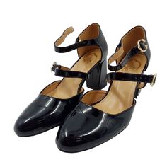 ...Black Approximate Measurements Length: 9.625" (24.45cm) Width: 3.375" (8.57cm) Heel: 3.375" (8.57cm) Elevate Your Shoe Game With These Gorgeous C. Wonder Finn Round Toe Strap Block High Heel Pumps. The Patent Leather Upper And Buckle Closure Accentuate The Modern Theme, While The Logo Detailing Adds A Touch Of Sophistication. These Pumps Are Perfect For Any Occasion, Whether It's Casual Or Formal. The Mid Heel Height Provides The Perfect Balance Of Comfort And Style, Making Them A Go-To Choic Heel Pumps, Mid Heel, High Heel Pumps, Black Patent Leather, Shoe Game, Pumps Heels, Shoes Women Heels, High Heel, Patent Leather