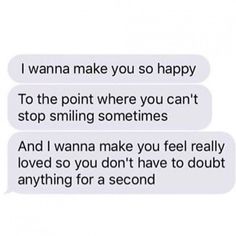 two texts that say i wanna to be happy