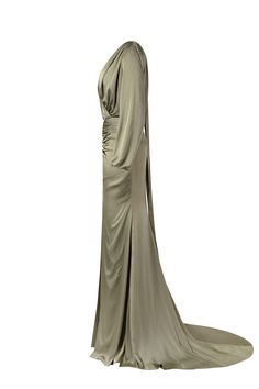 Fancy olive silk maxi evening dress ➤➤ Milla Dresses - USA, Worldwide delivery Milla Dresses, Puffy Long Sleeves, Long Sleeve Silk Dress, Maxi Evening Dress, Dress Weights, Silk Maxi, فستان سهرة, Usa Dresses, Dresses Xxl