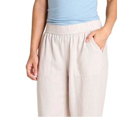 This wide-leg style feels just as cool as it looks. The linen-like Taj Hemp Pant is made with a hemp-blend fabric with just the right amount of stretch, making it ideal for an active day on the town or a laid-back afternoon at home. Spring Linen Bottoms For Everyday Wear, Casual Linen Wide Leg Pants, Everyday Linen Wide Leg Pants For Spring, Linen Wide Leg Pants For Everyday Spring Wear, Spring Relaxed Fit Wide Leg Pants In Flax Color, Spring Wide Leg Pants In Flax With Relaxed Fit, Versatile Beige Linen Bottoms, Summer Linen Wide Leg Pants For Everyday, Spring Linen Wide Leg Pants With Side Pockets