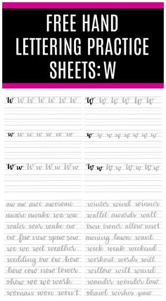 the free handwriting practice sheet for writing practice sheets