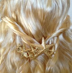 Classy multi star metal barrette, gold star hair clip, silver star hair clip, metal star hair clip by MaimyphungUSAhome on Etsy Alhambra California, Hair Charm, Christmas Presents For Her, Silver Hair Clip, Christmas Hair Accessories, Gold Hair Clips, Special Christmas Gift, Metal Star, Star Hair